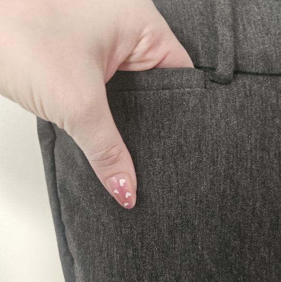 LANE BRYANT Womens Gray Work Trousers Slightly Tapered Size 16 - Picture 3 of 5